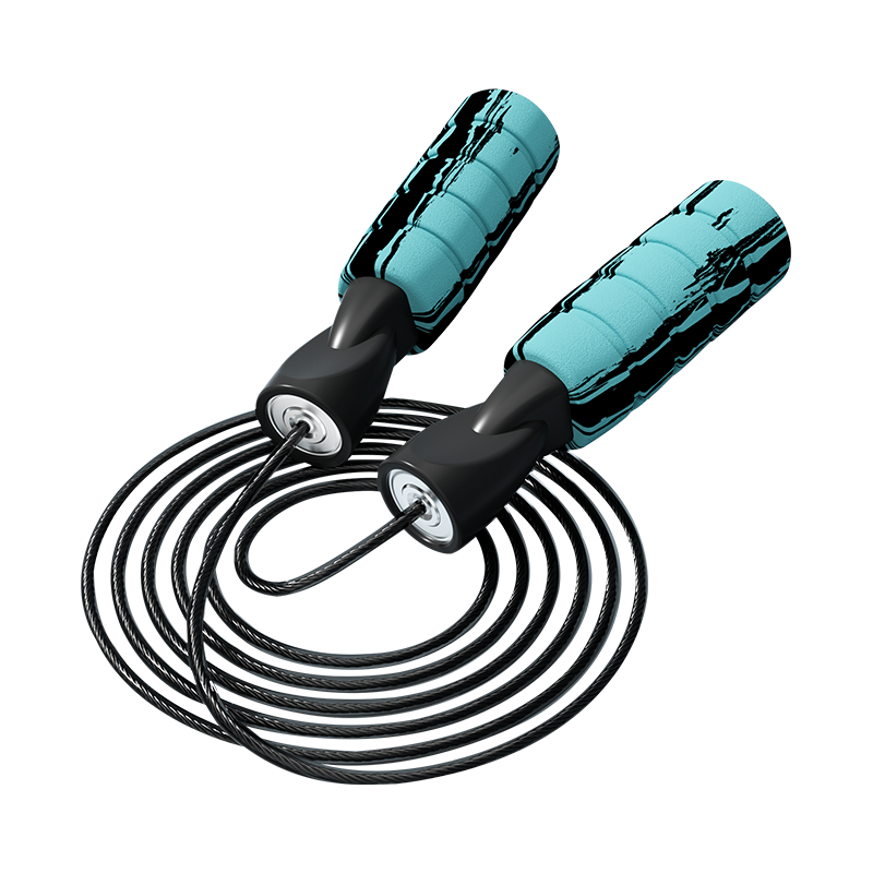 TS-4 Color Graffiti/Enfärgad Skumsvamp Handtag Hopprep för vuxna